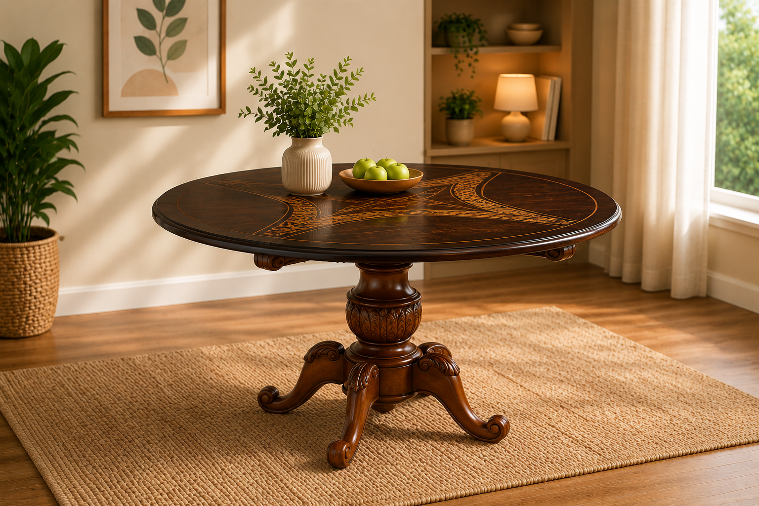 Glass Round Table